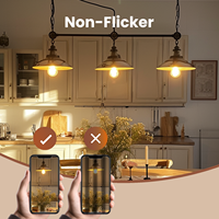 Ampoule LED A15 à prix d'usine, 5,5 W, 550 lm, IRC 90, 120 V, verre transparent, lampes à filament LED, utilisées pour la maison, l'hôtel, adaptées aux luminaires