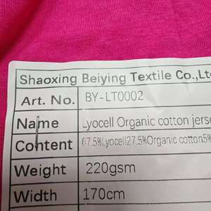Tùy Chỉnh Của Phụ Nữ Của Boys 'Yoga Bộ Nhà Máy ODM/OEM Hữu Cơ <span class=keywords><strong>Lyocell</strong></span> Cotton Spandex Jersey Độ Ẩm Hấp Thụ Vải Đồng Bằng Ăn Mặc - Product Image 6