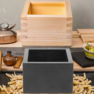 Caja de madera cuadrada de estilo japonés para tazas de <span class=keywords><strong>sake</strong></span> Solución de almacenamiento de material de madera para entusiastas del <span class=keywords><strong>sushi</strong></span> y el <span class=keywords><strong>sake</strong></span> - Product Image 4