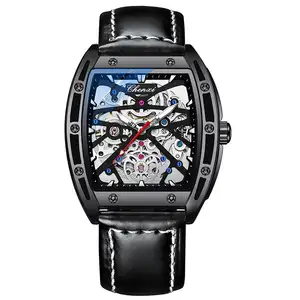 นาฬิกาข้อมือกลไกอัตโนมัติสำหรับผู้ชาย,สินค้าใหม่นาฬิกาแฟชั่นเรืองแสงนาฬิกาข้อมือกันน้ำ Relogio Masculino