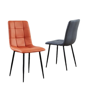 Chaises de salle à manger en velours personnalisées en tissu et couleur Mobilier de salle à manger Mobilier de cuisine de luxe moderne - Product Image 2