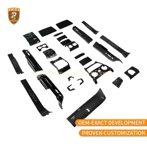 Pour Rolls Royce Cullinan, intérieur de voiture, fibre de carbone sèche, style <span class=keywords><strong>BB</strong></span>, seuils de porte, console centrale, tableau de bord, accessoires de voiture - Product Image 5