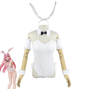 Disfraz de Cosplay de Yosuga No Sora Kasugano Sora, Traje de Conejita Blanca para Mujer, Mono de Anime con Lazo y Orejas - Product Image 1