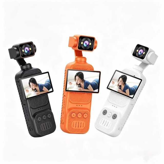 New 2K Mini Cam 12MP 2.78" Screen 270 Wide Angle Cycle Recording Pocket Action Camera for Vlogging Travel