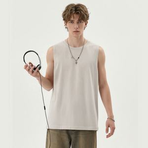 Débardeur 100% Coton Respirant Doux Col Rond Sport Sans Manches Décontracté pour Homme – T-shirt d'Été Sans Manches pour Homme - Product Image 3