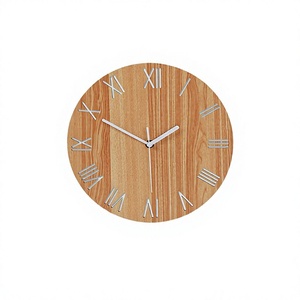 Reloj de Pared Moderno de Diseño Simple con Movimiento Silencioso de Cuarzo, Esfera de Madera y Agujas Luminosas - Decoración para Hogar, Oficina o Cabaña con Brillo en la Oscuridad - Product Image 4