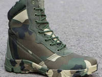 Bottes de chasse tactiques confortables antidérapantes camouflage unisexe imperméables avec soutien de la voûte plantaire respirantes pour le combat et la randonnée printanière