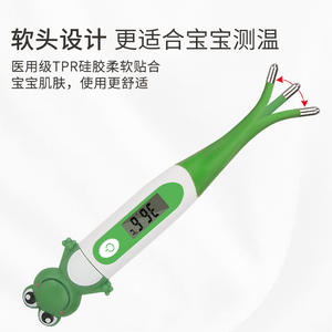 Termómetro Digital con Diseño de Animales de Dibujos Animados para Niños, Punta Suave, Retroiluminación Precisa, para Uso Médico en el Hogar - Product Image 4