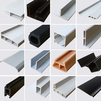 Extrusión de tubería rectangular de PVC, tamaños cuadrados, perfiles de plástico, tubos de plástico rectangulares y cuadrados
