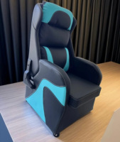 Canapé de jeu inclinable moderne pour une personne, dossier réglable, fauteuil inclinable à boutons, en cuir PU, pour la maison, les bureaux, les salles de sport électronique, les hôtels