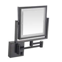 Modern Double Sided Folding Wall Magnifying Mirror for Bathroom or Salon Contemporary Shaving Mirror