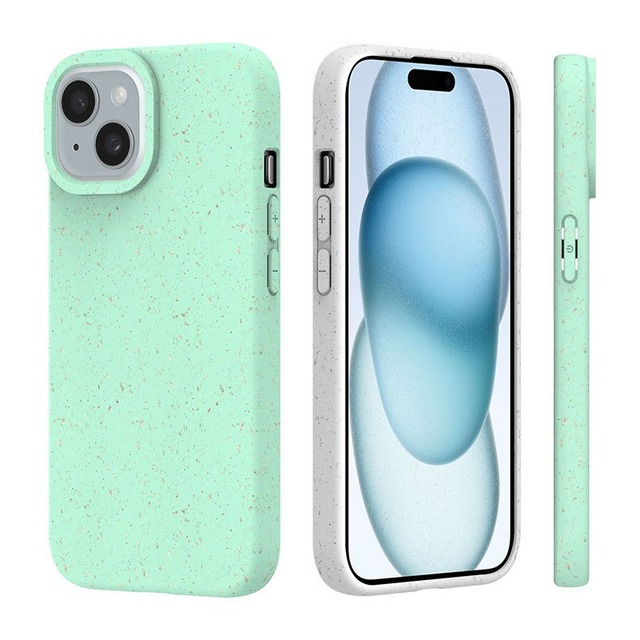 For Iphone 16 Pro Max Eco Friendly Wheat Straw Compostable Sustainable Biodegradable Phone Case for Iphone 13 14 15 Pro Max