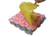 Tapis sensoriel de décompression et anti-stress, ensemble de modules, tapis de puzzle, tapis d'acupression pour les pieds, couleur personnalisée, 3-6 ans, intérieur, 30x30cm, TPE