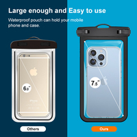 Étui de téléphone étanche en PVC IP68, pochette pour téléphone portable pour les voyages, la natation, la plage