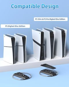 Support vertical pour <span class=keywords><strong>console</strong></span> <span class=keywords><strong>PS5</strong></span>/ <span class=keywords><strong>PS5</strong></span> Slim/ <span class=keywords><strong>PS5</strong></span> Pro, version disque et numérique, avec vis, support vertical pour <span class=keywords><strong>PS5</strong></span>, base de montage verticale - Product Image 2