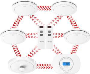 Détecteurs <span class=keywords><strong>de</strong></span> fumée et <span class=keywords><strong>de</strong></span> monoxyde <span class=keywords><strong>de</strong></span> carbone interconnectés conformes à la législation écossaise du Royaume-Uni - Product Image 2