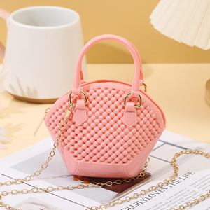 Nouveau <span class=keywords><strong>Sac</strong></span> à Main Mini Chaîne 2025 Couleur Unie Bonbon Perle <span class=keywords><strong>Sac</strong></span> Bandoulière Mignon Été PVC Sacs <span class=keywords><strong>de</strong></span> Créateur Première <span class=keywords><strong>Classe</strong></span> - Product Image 3