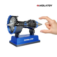 Modèle réduit de moteur aérospatial NIKOLATOY XLL375 en plastique, turbofan de type avion, pour les jeunes (15-35 ans)