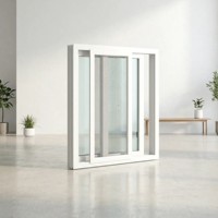 Окно раздвижное Hoffen Pro 150x110 см, ПВХ, с сеткой от комаров из стекловолокна, звукоизоляционное, водонепроницаемое, теплоизоляционное, энергосберегающее