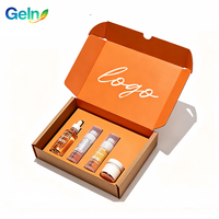 Boîte cadeau en carton ondulé kraft personnalisée de qualité supérieure avec logo pour ensemble de beauté, vente en gros en usine