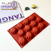 Tangba Blumen form Silikon Mousse Form DIY Back kuchen Formen handgemachte Kerze Silikon form