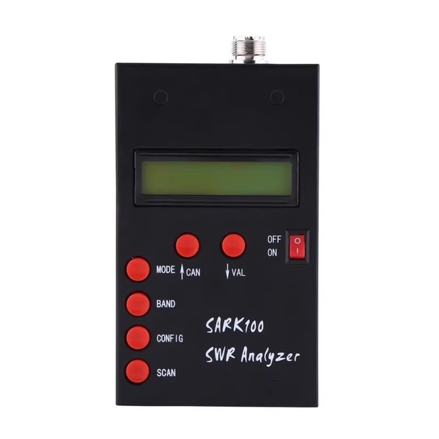 SARK100 Antenna Analyzer 1-60MHz Shortwave Radio Station Power Meter RF Amplifiers