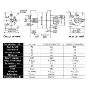 NEMA 24 reductor Speed Ratio 10 16 20 24 30 36 PX60ดาวเคราะห์เกียร์เซอร์โวมอเตอร์60ST สำหรับ NEMA 24 - Product Image 6
