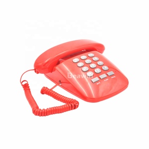 Telefono Fisso Retrò <span class=keywords><strong>con</strong></span> Cavo e Tasti Numerici, Funzione di Richiamata e Ultimo <span class=keywords><strong>Numero</strong></span> per Decorazione Domestica - Product Image 2