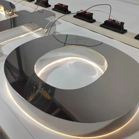 DakeSign, fabricant sur mesure de panneaux de porte rétroéclairés en acier inoxydable miroir, étanches IP65, pour hôtels, magasins, bâtiments, enseignes commerciales