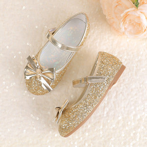 Zapatos <span class=keywords><strong>de</strong></span> Baile <span class=keywords><strong>de</strong></span> <span class=keywords><strong>Princesa</strong></span> para Niñas, Hechos a Medida en Fábrica, con Parte Superior <span class=keywords><strong>de</strong></span> PU con Diseño Floral, Suela Suave, Lazo <span class=keywords><strong>de</strong></span> Cristal, Estilo Mar Jane, Otoño, Algodón - Product Image 3