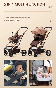 Poussettes légères pour bébés allemandes, siège <span class=keywords><strong>auto</strong></span> 3 en 1, poussette pour nouveau-né, porte-bébé, poussette de voyage légère pour bébé - Product Image 3