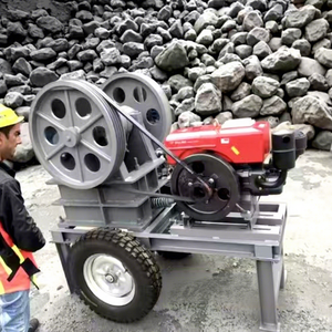 Mobiele kaakbreker met dieselmotor voor laboratorium, steenbreker, mobiele steenbreker met dieselmotor - Product Image 1