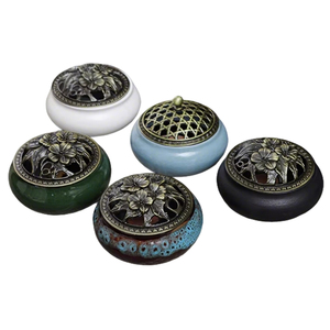 Bruciatore di incenso a cascata in ceramica all'ingrosso, porta incenso a cono, creativo, per aromaterapia, decorazione per la casa, meditazione, yoga, regalo - Product Image 3