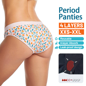 Mutandine Mestruali per Ragazze a Prezzo di Fabbrica, 9 Tipi di Stampe, 4 Strati Altamente Assorbenti, Anti-Perdita, Protezione Completa - Product Image 1