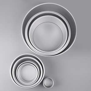 Molde redondo para pasteles de aleación de aluminio de 0.8 mm de grosor, anodizado, antiadherente, para hacer mousse y pastel chiffon. - Product Image 3