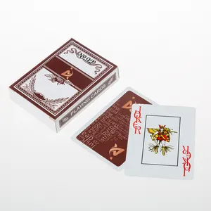 AYPC 도매 100% 플라스틱 방수 사용자 정의 로고 포커 카드 놀이 보드 카지노 파티 술에 취한 게임 카드 대량