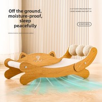 Poste Rascador para Gatos de Madera Resistente y Antideslizante, Cama para Mascotas, Más Vendido