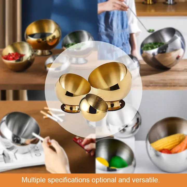 YITIAN Wholesale Hotel Restaurant Buffet Multifunction 201 Stainless Steel Bevel Oblique Mouth Bowl