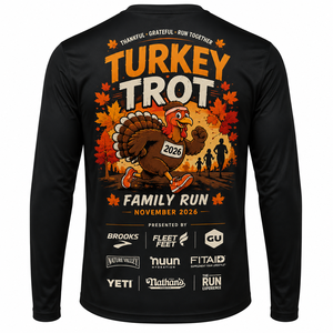 Custom Event Marathon Dry Fit 5k Turkey Race <b>Tshirt</b> Running Sublimation <b>Polyester</b> Family Run Shirt For Team - Product Image 3