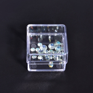 Boîte de rangement transparente pour strass de nail art KADS 15 compartiments détachables, boîte décorative pour accessoires de manucure, organisateur pour salon - Product Image 4