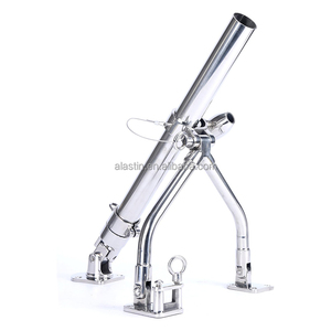 <span class=keywords><strong>Double</strong></span> stabilisateurs en acier inoxydable porte-canne à pêche accessoires de bateau porte-canne à pêche avec bouton et base - Product Image 1