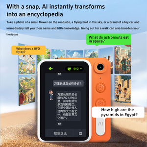 AI 拍照相机玩具，适合 5-7 岁儿童，ABS 材质，教育性英语学习背景，可更换 4.0 英寸触摸屏 - Product Image 2