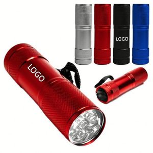 Linterna LED COB de Aluminio Mini de Bolsillo de Emergencia con Logotipo Personalizado Barata de Alta Calidad con 9 Bombillas - Product Image 4