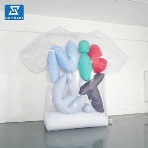 Camiseta inflable gigante transparente <span class=keywords><strong>de</strong></span> ropa inflable publicitaria para eventos <span class=keywords><strong>de</strong></span> marca con eslogan - Product Image 2