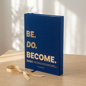 2027 New Arrive Customize Fully Design Notebook Hard Cover Gold Foil Journal Planner With Box - Product Image 1