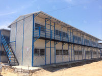 Immobilier préfabriqué bon marché K Type Construction rapide Maison préfabriquée anti-ouragan K Type Maison pour dortoir