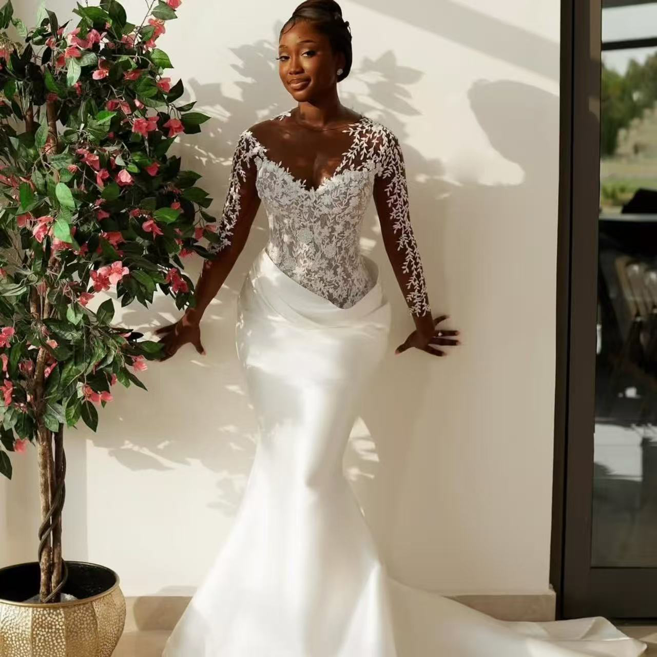 navy prom dress mermaid Jovani JVN07398 Size 6 Navy Lace Mermaid Prom Dress Formal Pageant Gown