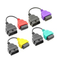 Cable adaptador de escaneo OBD macho-hembra para Fiat, paquete de cables de 4 y 6 colores, lector de códigos OBD