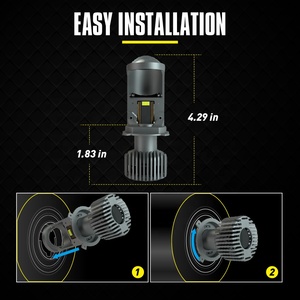 Светодиодная лампа для фар L9 60W 6000LM H4 с линзой, 12V 6500K, проекторная <span class=keywords><strong>LED</strong></span> с вентиляторами и медным охлаждением, новая - Product Image 6