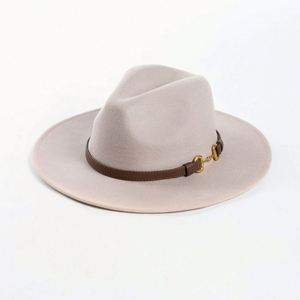 Wholesale Western Style 100% Wool Cowboy Fedora Hats With Belt High Quality Felt Hat - Product Image 4